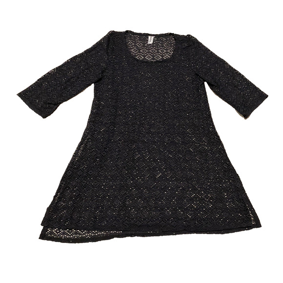 Miraclesuit Swim Coverup Womens Large Stretch Lace Mesh Dark Fairy Festival Boho - Picture 4 of 16